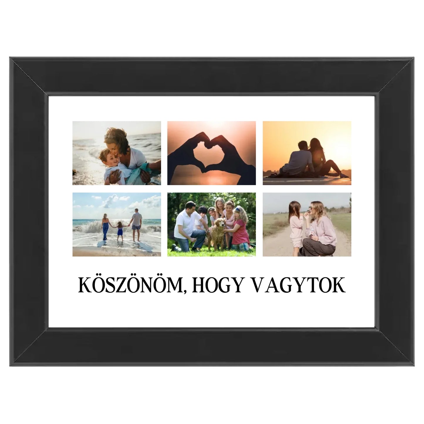 Klasszikus 6 képes egyedi fotókollázs #2