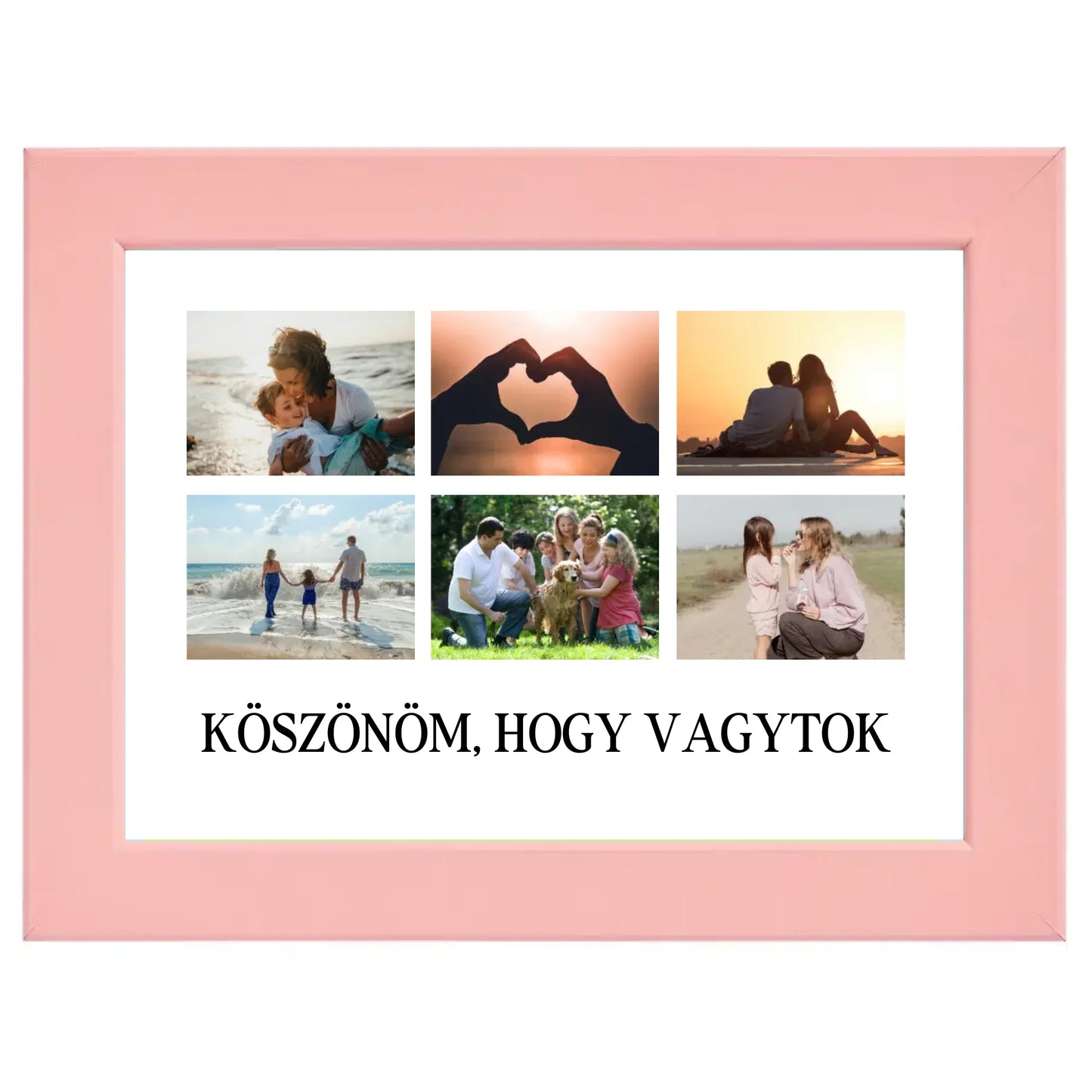 Klasszikus 6 képes egyedi fotókollázs #2