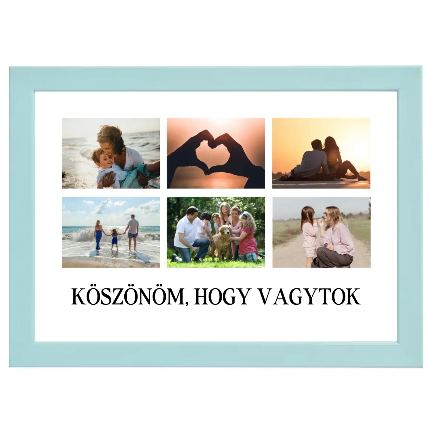 Klasszikus 6 képes egyedi fotókollázs #2
