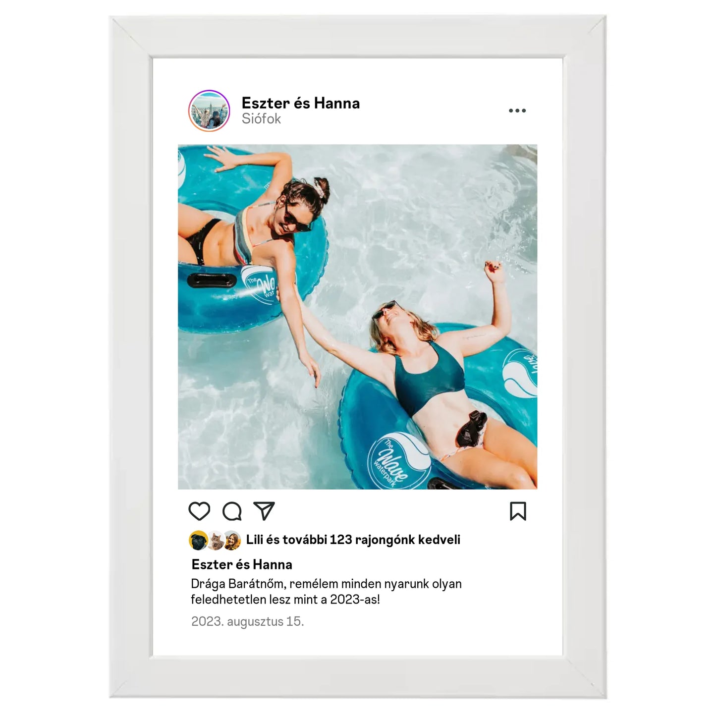 Instagram stílusú egyedi fotókollázs