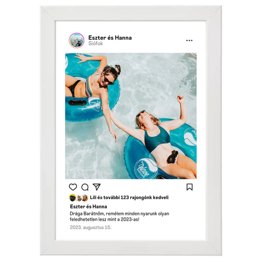 Instagram stílusú egyedi fotókollázs