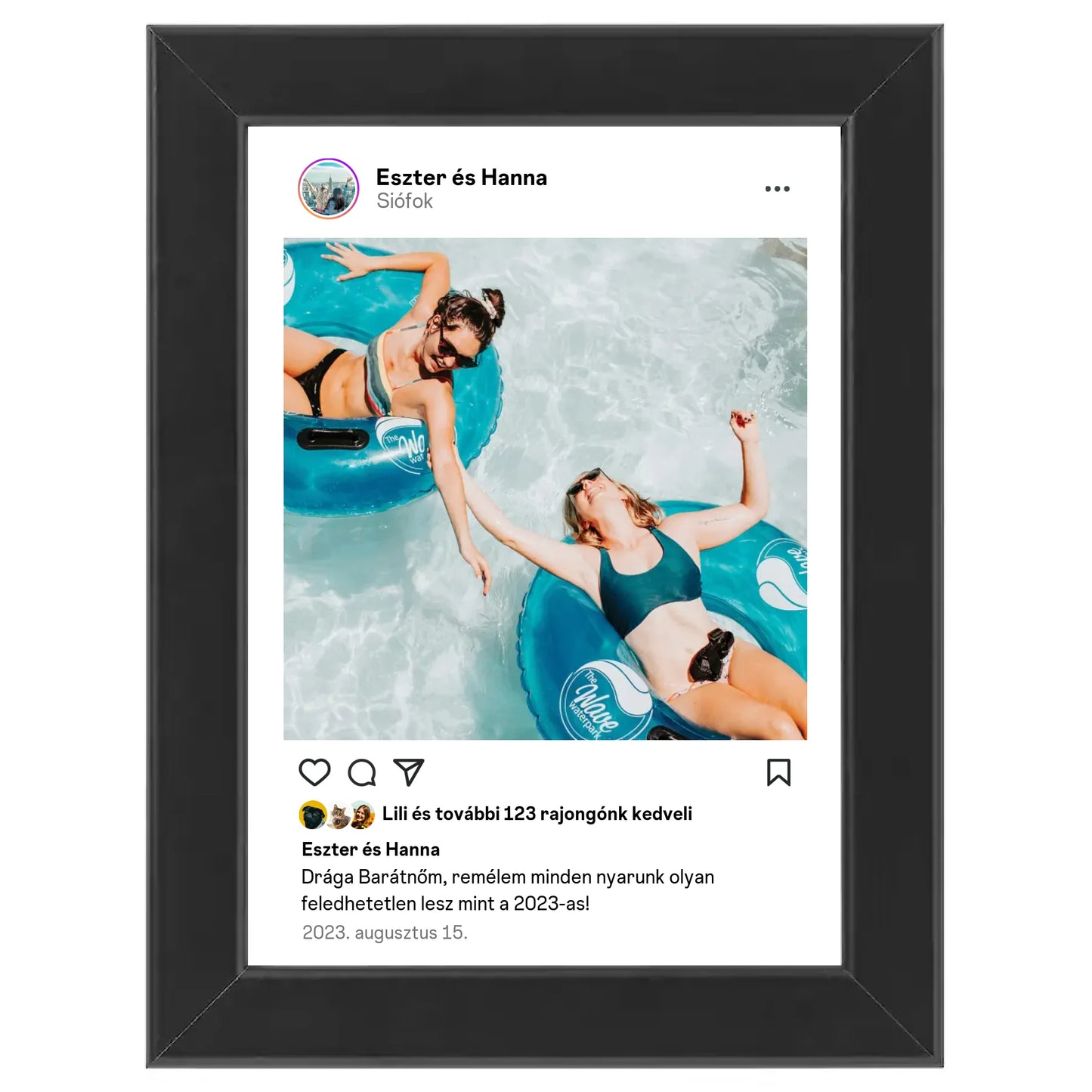 Instagram stílusú egyedi fotókollázs