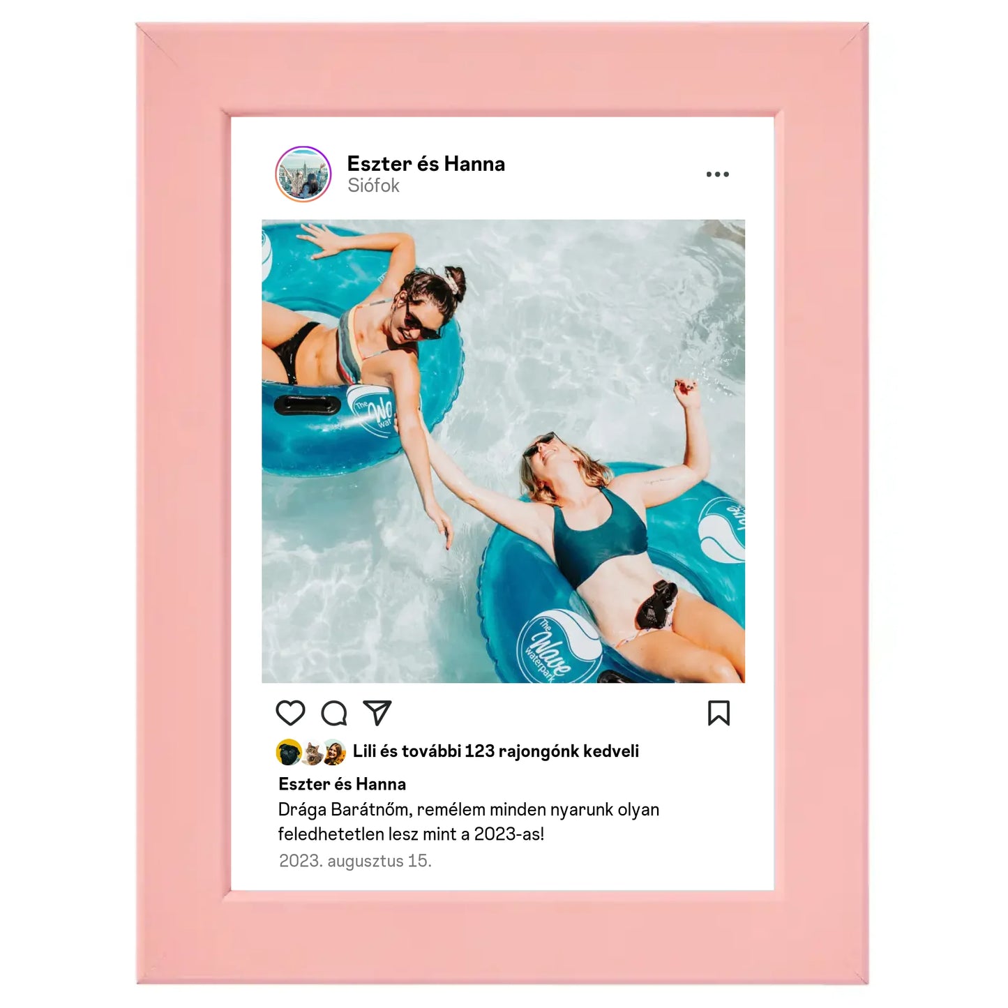 Instagram stílusú egyedi fotókollázs
