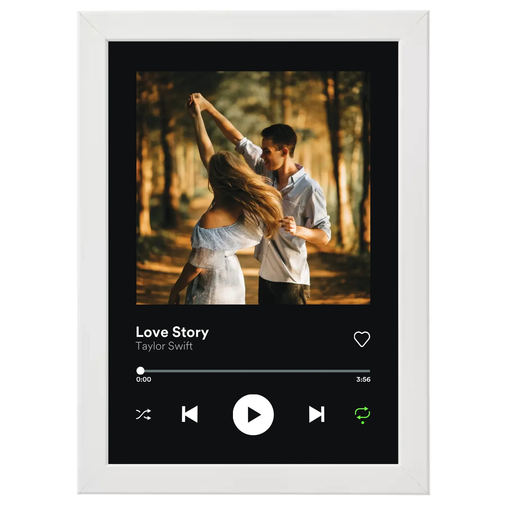 Egyedi fényképes szülinapi ajándék, évforduós ajándék - Spotify stílusú egyedi kép