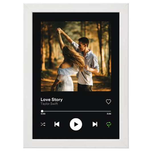 Egyedi fényképes szülinapi ajándék, évforduós ajándék - Spotify stílusú egyedi kép