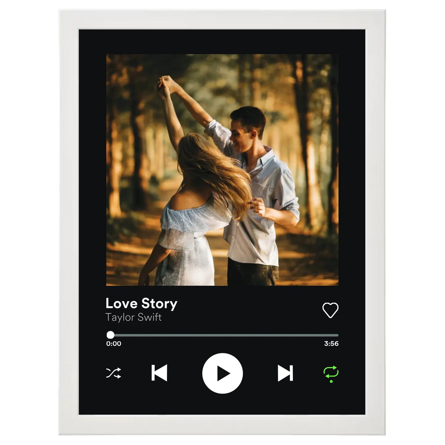 Spotify stílusú egyedi kép