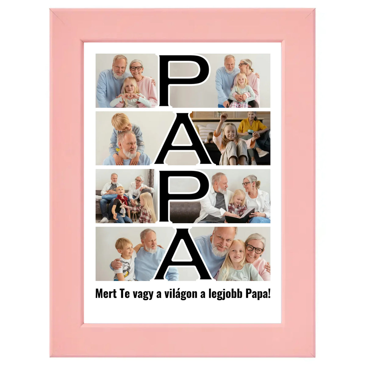 Papa feliratos egyedi fotókollázs #2