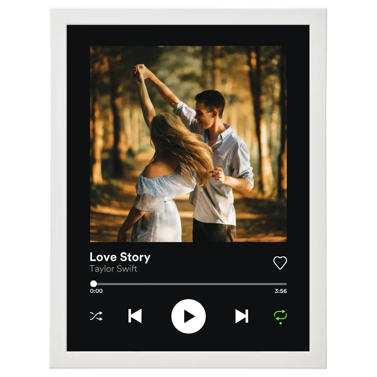Spotify stílusú egyedi kép