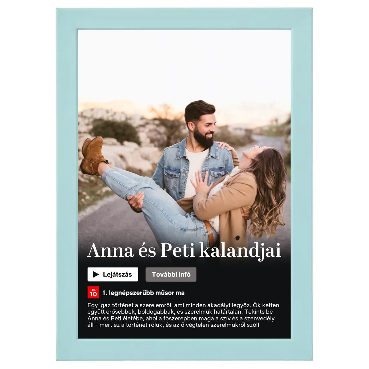 Netflix stílusú (álló) egyedi falikép