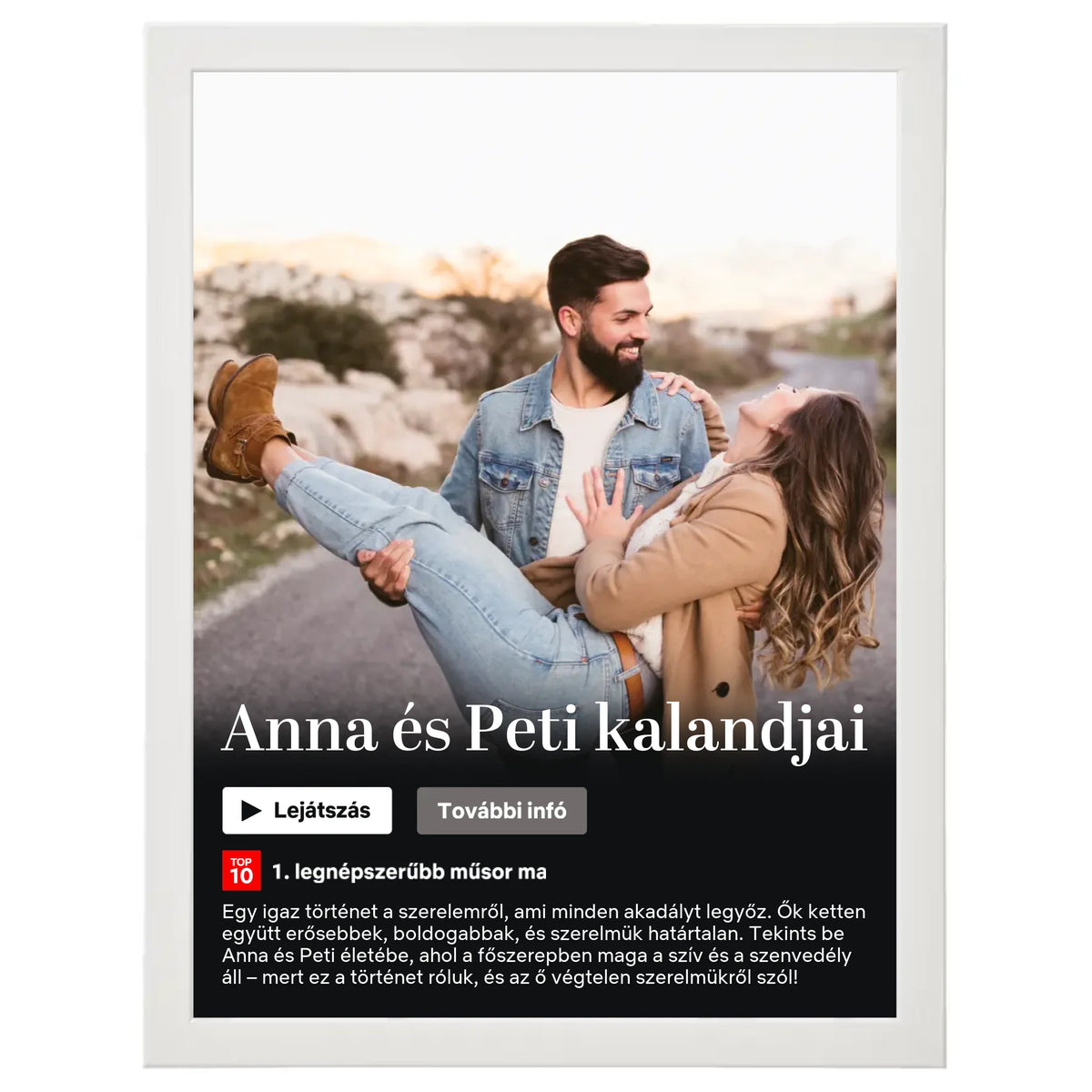 Netflix stílusú (álló) egyedi falikép